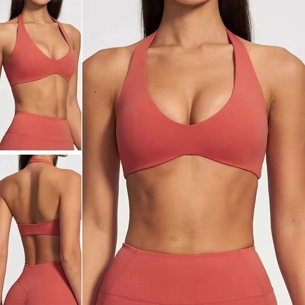 Yoga Và Fitness - Sports Underwear Women Halter V Neck