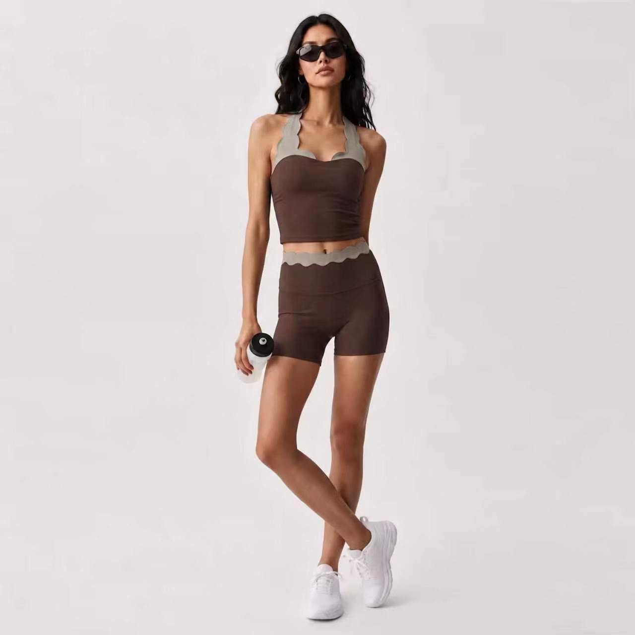 Women 2‑Piece Yoga Outfit Two‑ - đánh giá và giá Yoga Và Fitness