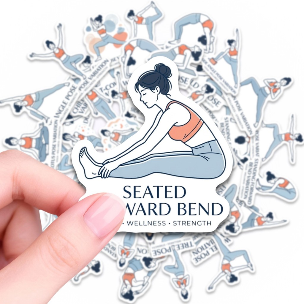 50Pcs Yoga Pose Stickers, Fitn - đánh giá và giá Yoga Fitness Journal