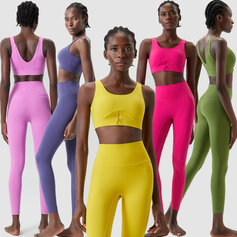 Two Pieces Set Zipper Yoga Spo - đánh giá và giá Yoga Fitness Outfit