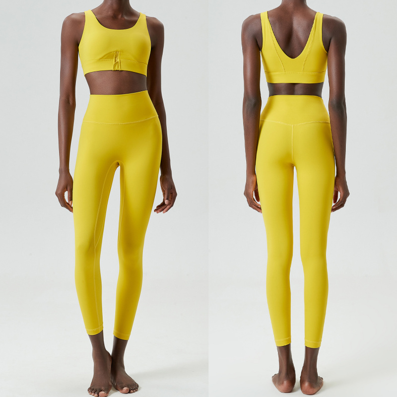 Two Pieces Set Zipper Yoga Spo - đánh giá và giá Yoga Fitness Outfit