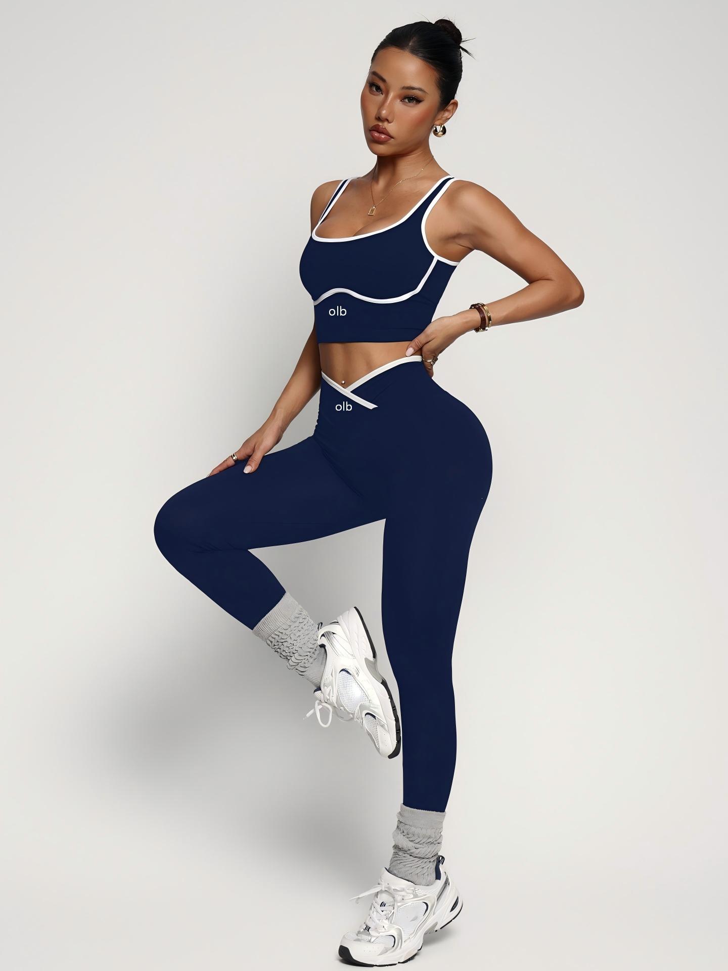 2-piece new sports bra vest pa - đánh giá và giá Yoga Fitness Outfit