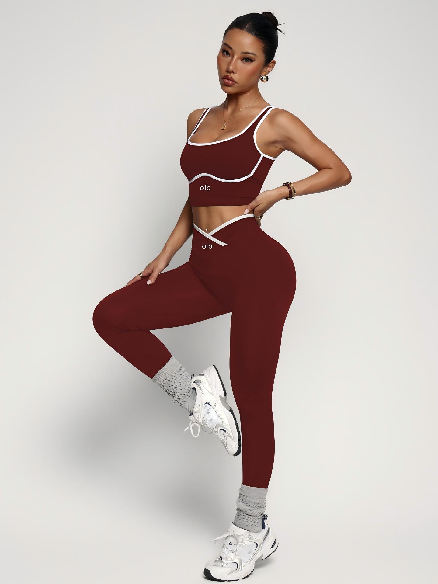 2-piece new sports bra vest pa - đánh giá và giá Yoga Fitness Outfit