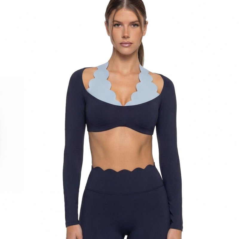 Fake Two-piece Color-blocked Y - đánh giá và giá Yoga Blocks