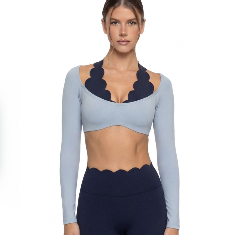 Fake Two-piece Color-blocked Y - đánh giá và giá Yoga Blocks