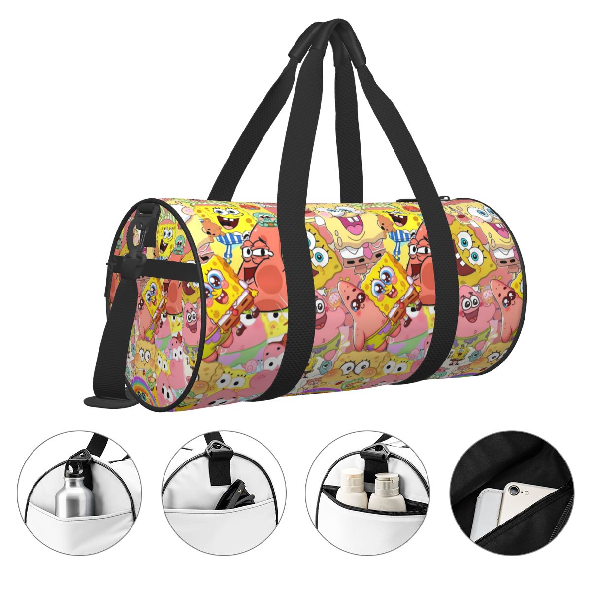 Travel Bag S-SpongeBobed Pink  - đánh giá và giá Yoga Fitness Group